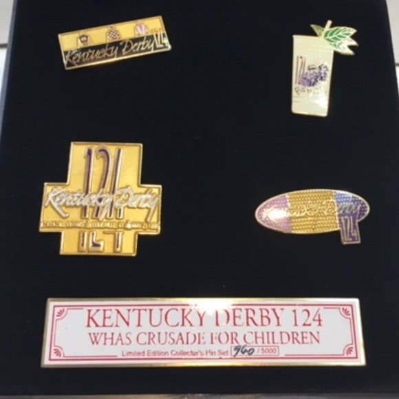 Kentucky Derby 124 WHAS CRUSADE FOR CHILDREN Collector 5 Pin Set 1998 - Picture 2 of 13